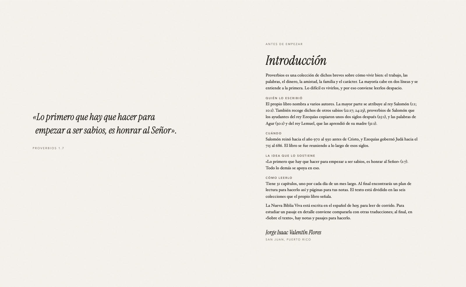 La introducción de Proverbios: quién lo escribió, cuándo, la idea que lo sostiene y cómo leerlo.